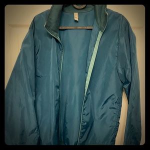 Blue windbreaker